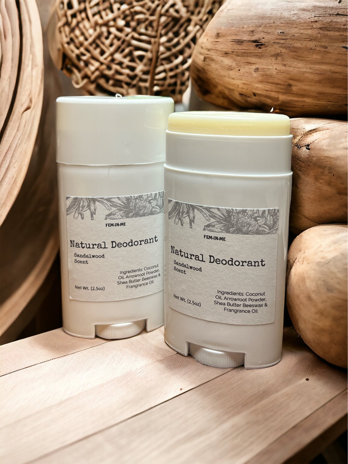 Natural Men Deodorant-Sandalwood Scent